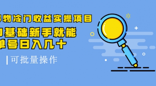 得物冷门收益实操项目，0基础新手就能单号日入几十，可批量操作【视频课】