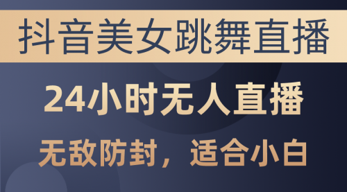 抖音美女跳舞直播，日入3000+，24小时无人直播