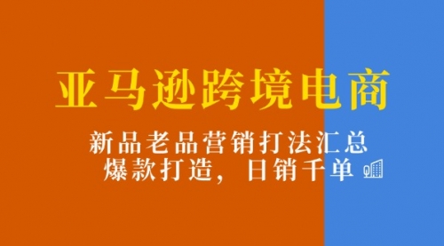 亚马逊跨境电商：新品老品营销打法汇总，爆款打造，日销千单