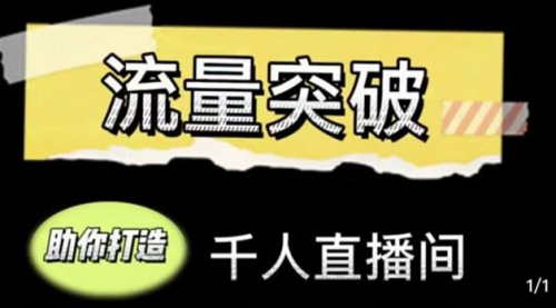 直播运营实战视频课，助你打造千人直播间，14节视频课 