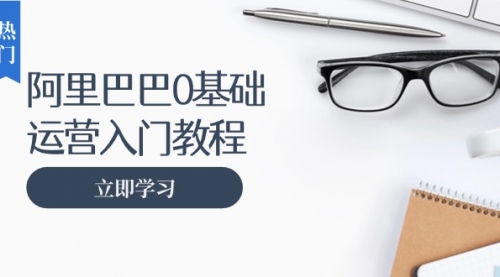 阿里巴巴运营零基础入门教程：涵盖开店、运营、推广，快速成为电商高手