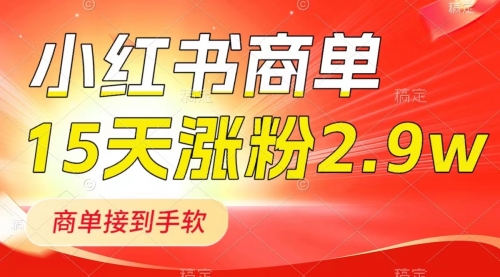 小红书商单最新玩法，新号15天2.9w粉，接单到手软