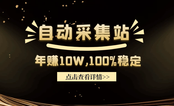 教你做一个年赚10万的自动采集站，100%稳定