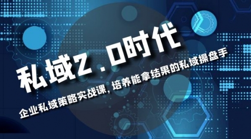 私域-2.0时代：企业私域策略实战课