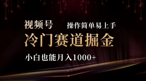 2024视频号冷门赛道掘金，操作简单轻松上手