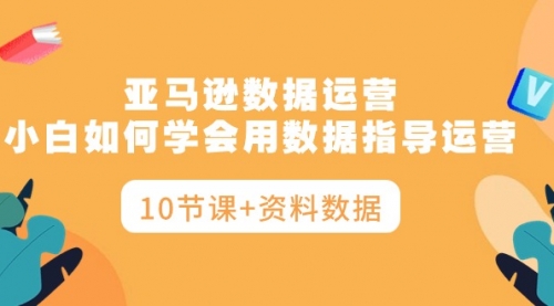 亚马逊数据运营，小白如何学会用数据指导运营（10节课+资料数据）