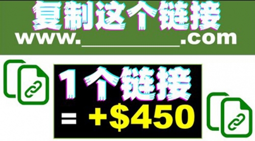 复制链接赚美元，一个链接可赚450+，利用链接点击即可赚钱的项目(视频教程) 