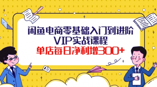 闲鱼电商零基础入门到进阶VIP实战课程，单店每日净利增300+（37节课） 