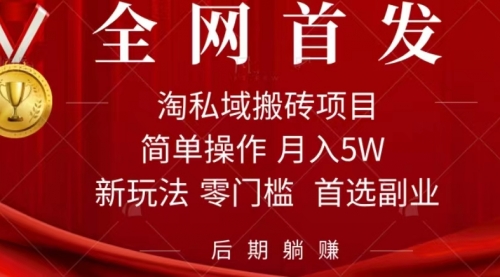 淘私域搬砖项目，利用信息差月入5W，每天无脑操作1小时，后期躺赚