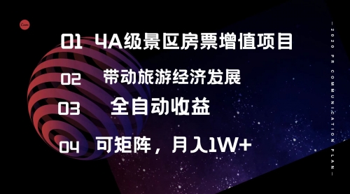 4A级景区房票增值项目 带动旅游经济发展 全自动收益