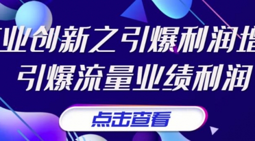 张琦《商业创新之引爆利润增长》引爆流量业绩利润 