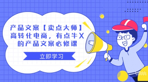 产品文案【卖点 大师】高转化电商，有点牛X