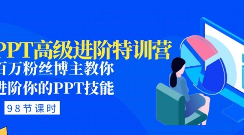 PPT高级进阶特训营：百万粉丝博主教你进阶你的PPT技能(98节课程+PPT素材包)