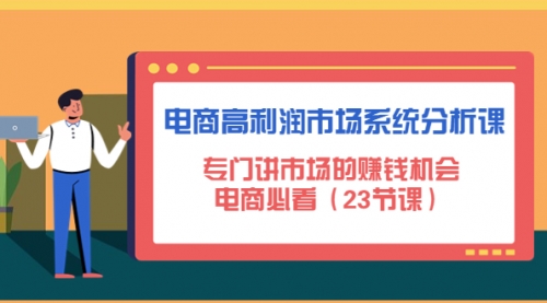 电商高利润市场系统分析课：专门讲市场的机会，电商必看（23节课） 