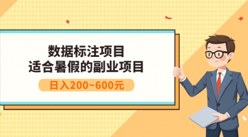 数据标注项目：适合暑假的副业兼职项目，日入200~600元