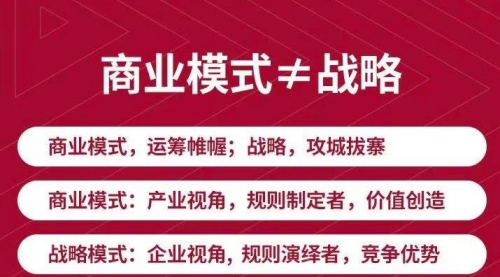 《新商业模式与利润增长》好的商业模式让你持续赚钱 实战+落地+系统课程