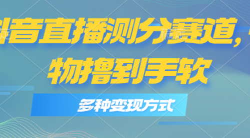 抖音直播测分赛道，多种变现方式，轻松日入1000+