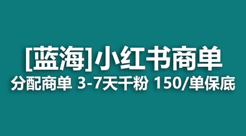 2023蓝海项目，小红书商单，快速千粉，长期稳定，最强蓝海没有之一