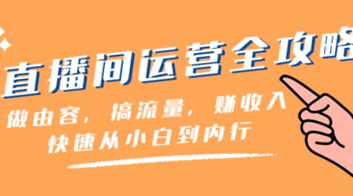 直播间-运营全攻略：做由容，搞流量，赚收入一快速从小白到内行（46节课）